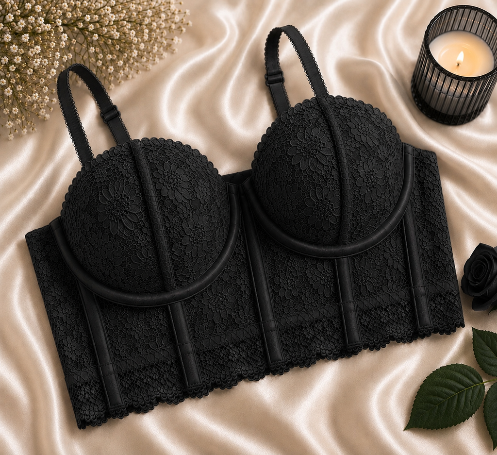 Floral Lace Bra Set