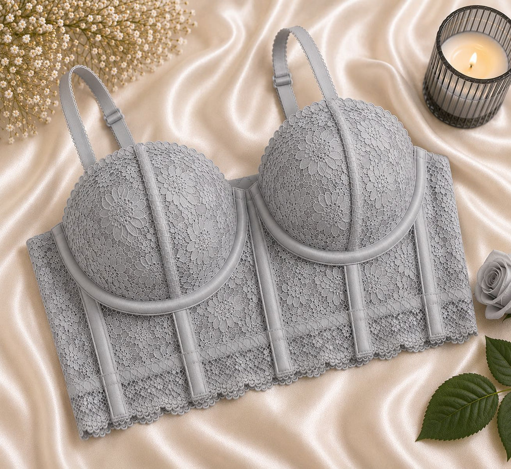 Floral Lace Bra Set