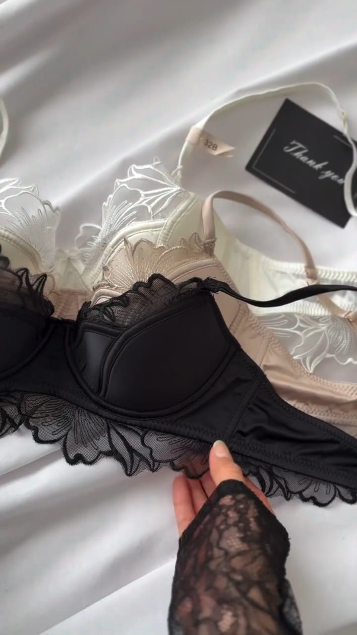Floral mesh bra(Pack Of 3)